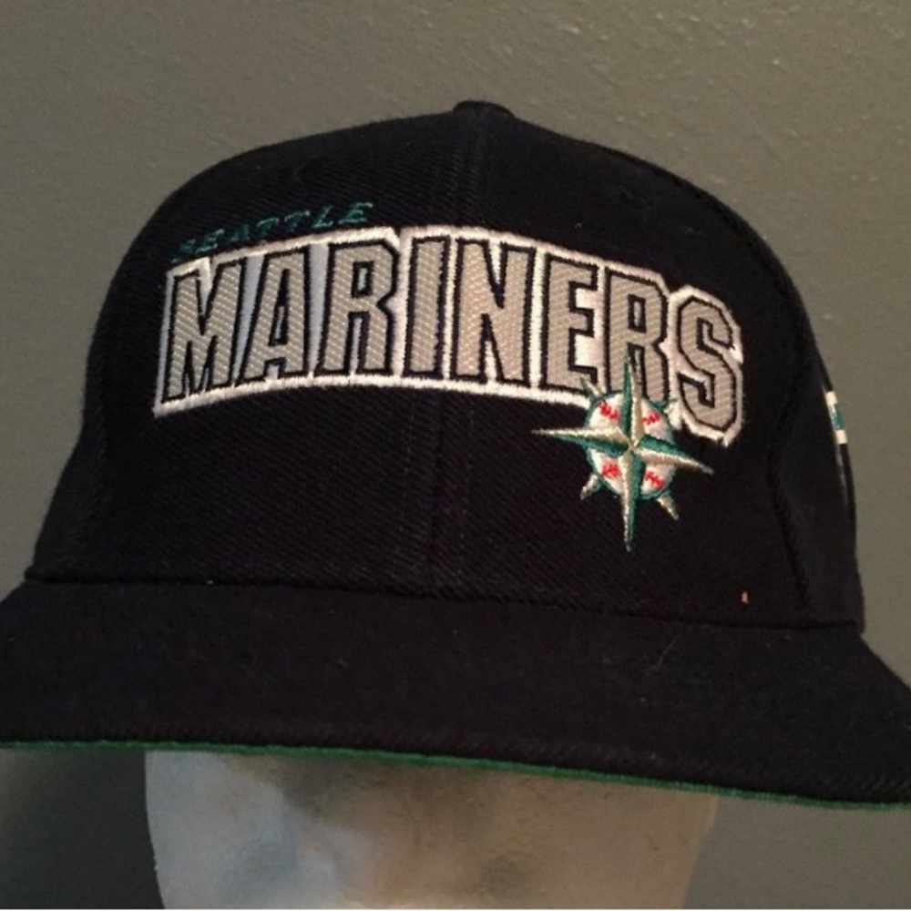 VTG Seattle Mariners MLB Sports Specialties Adjustable Snapback Cap Hat 90s NWOT